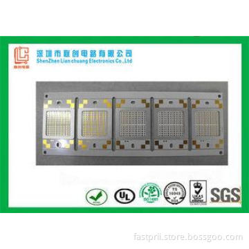 2.4mm  Aluminium pcbimmersion gold 1X5 array board BGA enca